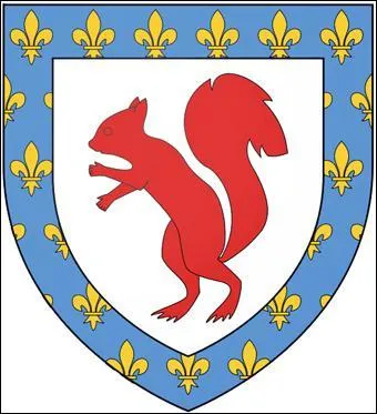 Il file, le gentil rouquin vers les noisetiers pour y faire ses provisions, c'est l'écureuil. Qui portait sur ses armes un écureuil ?