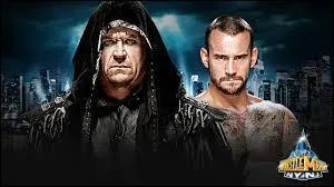 Match simple : The Undertaker vs CM Punk.