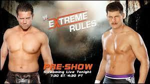 Qui gagne ?
Pré Show : The Miz vs Cody Rhodes.
