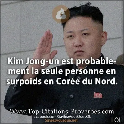 Le cruel président de la Corée du sud est... '
