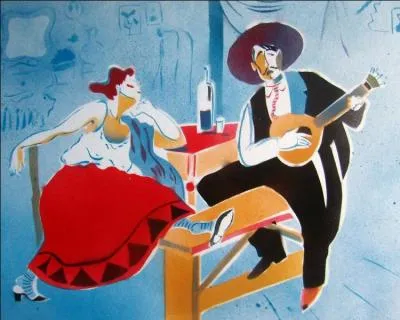 Chant populaire portugais, plaintif et passionné, accompagné à la guitare :