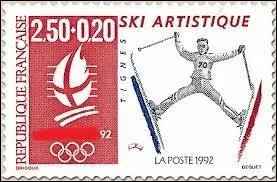Ce timbre fut émis lors du déroulement des Jeux olympiques d'hiver, en France, en 1992. Dans laquelle de ces villes s'est déroulé cet événement sportif ?