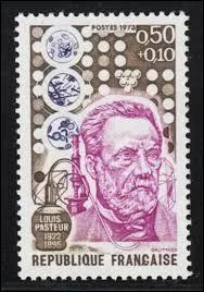 Sur ce timbre, un grand scientifique français, à qui on doit la découverte du vaccin contre :