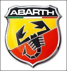 Abarth, marque au logo frappé d'un scorpion, est un constructeur automobile :