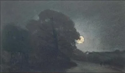 Qui a peint "Le bord d'une lande par clair de lune" ?