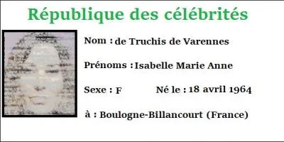 Les informations montrent qu'il s'agit de :