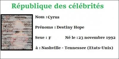 Cette chanteuse se nomme :