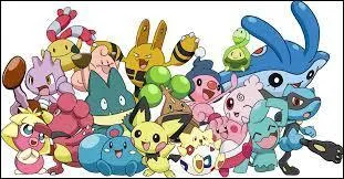 Quel est le point commun entre tous les Pokémon présents sur cette image ?