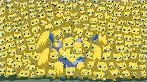 Sur cette image quels sont les 2 Pokémon présents qu'une fois ?