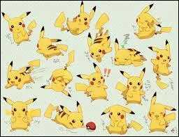 Combien y a-t-il de Pikachu avec les yeux ouverts sur cette image ?