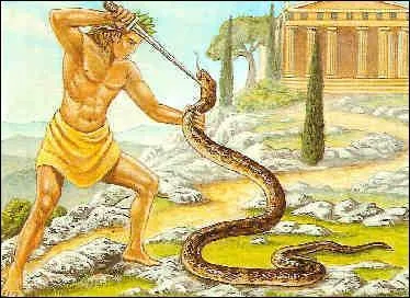 Quel dieu grec tuera le serpent Python ?