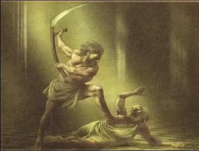 Qui est ce Titan ? Sur les conseils de sa mère, il émascula son propre père, Ouranos.