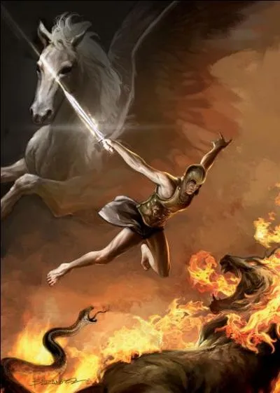 Quelle est cette terrible créature, tuée dans un affrontement contre Bellérophon, chevauchant Pégase ?