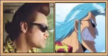 Un peu de Jim Carrey se retrouve non seulement dans le personnage de Bon Clay, mais aussi dans l'un de nos héros principaux, j'ai bien entendu nommé Franky ! Mais quel est le personnage de Carrey qui a le plus inspiré la conception du charpentier de l'équipage de Luffy ?