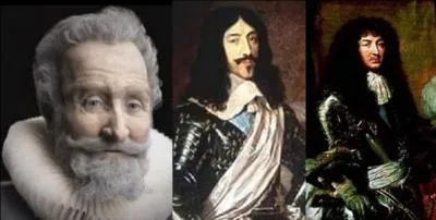 Le père et le fils sont morts le même jour (le 14 mai, à quelques années de différence). Le père (le vert galant) a été le premier de sa lignée à régner sur le trône de France. Le fils sera surnommé « le Juste ». La naissance du petit-fils sera considérée comme un « cadeau » de Dieu.
Serez-vous capable de retrouver les noms de ses trois rois ?