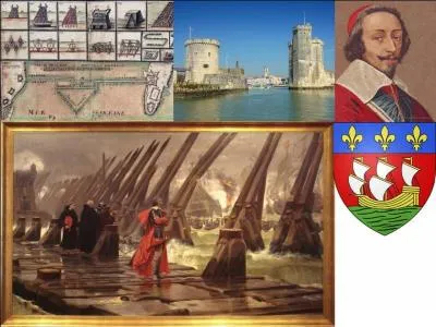 Le 28 octobre 1628, une ville française tombe ! Elle était assiégée depuis le 10 septembre 1627. Une digue construite par les assiégeants empêchera l'arrivée de l'aide anglaise. Le commandant du siège était un noble religieux et principal ministre du roi.
Quel est le nom de ce siège ?