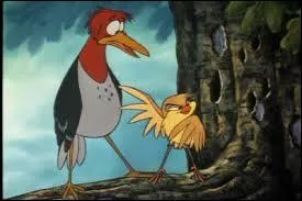 Dans "Rox et Rouky", il y un duo d'oiseaux qui tentent sans cesse d'attraper une chenille verte sans jamais y arriver. Comment s'appellent-ils ?