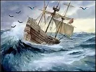 - et j'entendais notre barque ----- au pied des roches en faisant crier son -----. »