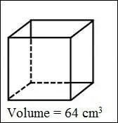Quelle est la longueur d'une arête d'un cube dont le volume est 64 cm3 ?