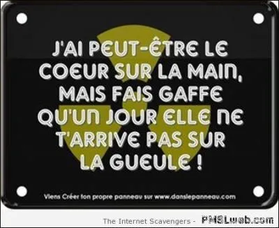 Si vous êtes très généreux c'est que vous avez...