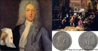 Le 02 mai 1716, cette personne met en place de nouvelles bases financières et fiduciaires.
Le 24 mars 1720, cette personne se retrouve en banqueroute (faillite et délit pénal).
Ce scandale se reproduira pendant la révolution.
Qui est le responsable de cette faillite ?
