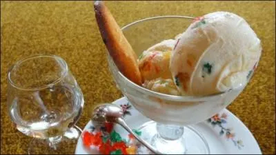 Quels sont les ingrédients d'une glace Plombières ?