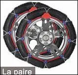 Quelle est la signalisation routière qui rend obligatoire les chaînes sur les véhicules à quatre roues ?