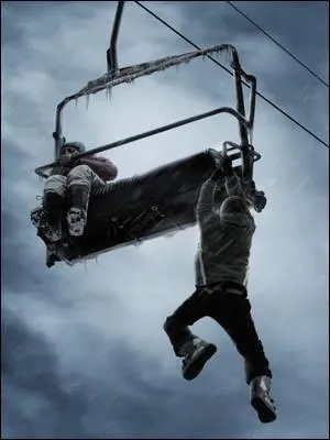 Quel est le titre de ce film dans lequel trois jeunes adultes oubliés sur un télésiège doivent faire face à une tempête de neige ?