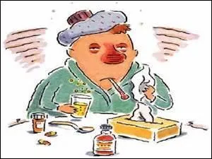 Pour ne pas attraper de ------, je mets un ------, mais on dirait que c'est trop tard. Vite un grog !