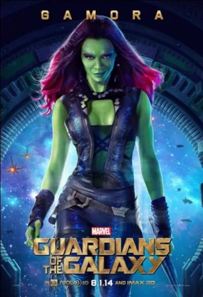 Comment s'appelle l'actrice qui joue le rôle de Gamora ?