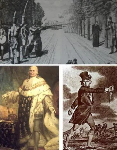 Le 12 janvier 1816, une décision de Louis XVIII prévoit le bannissement de France de certaines personnalités françaises de la Révolution.
Comment se nomme cette décision ?
Qui sont les victimes de cette décision ?
