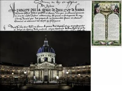 Le 27 janvier 1794, La convention prend une décision qui avait été déjà prise pendant le règne de François 1e par l'édit de Villers-Cotterêts (10 août 1539).
Quelle est-elle ?