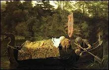 Pour qui Élaine d'Astolat est-elle morte de chagrin ?