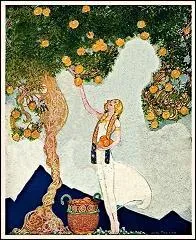 Puis, sur son chemin elle croise un pommier.