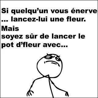 Lorsque quelqu'un est énervé, qu'est-ce qui lui monte au nez ?