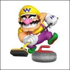 Sur l'image, vous pouvez voir Wario en train de faire du curling.