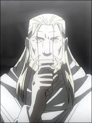 Dans "Fullmetal Alchemist : Brotherhood", ce personnage a pour objectif de devenir l'être parfait, égal à Dieu. Il est d'ailleurs appelé "Père". 
Mais de qui exactement est-il le "père" ?