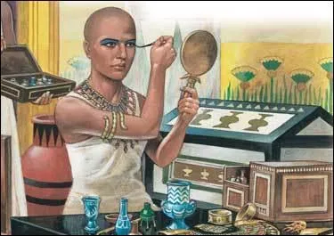 Quelle couleur était utilisée dès l'Ancien Empire pour maquiller les yeux ?