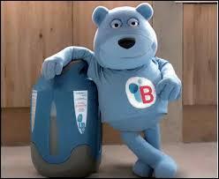 Comment s'appelle l'ours bleu utilisé comme mascotte de la marque Butagaz ?