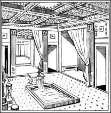 Que désigne le terme "atrium" ?