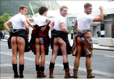 Vous vous posiez la question de savoir s'ils portaient quelque chose dessous ? Et bien à présent vous le savez !