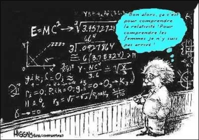 C'est une équation qui l'a rendu célèbre, mais tout est relatif.