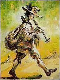 Poète lyrique en action durant le Moyen Âge.