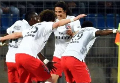 Le PSG est sacré champion de France à Montpellier grâce à sa victoire (1-2). Qui marque le premier but de la rencontre ?