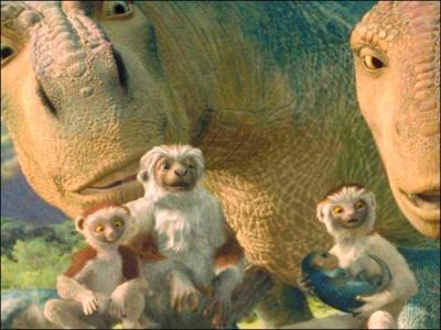 Suite à quelle catastrophe naturelle le dinosaure Aladar et sa famille adoptive de lémuriens doivent-ils quitter leur île natale ?