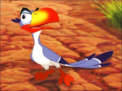 Comment Simba, fils de Mufasa, roi de la Terre des Lions, surnommait l'oiseau Zazu lorsqu'il était jeune ?