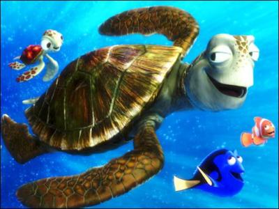 Quel est l'âge de Crush, une tortue de mer décontractée accompagnant Marin et Dory le long du courant est-australien en quête de retrouver Némo ?