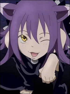 Dans "Soul Eater", pas étonnant que cette jeune fille ait une telle bouche puisqu'elle est en réalité un "monstre-chat" (Nekomata). Elle s'appelle :