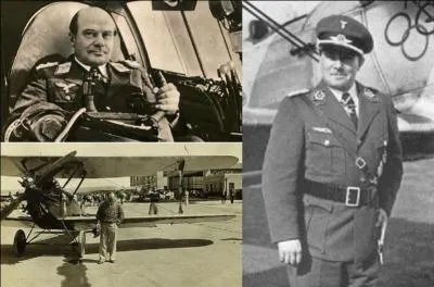 Allons en Allemagne ! Il est possible que l'un de ses travaux ait provoqué une catastrophe aérienne aux USA, mais ce n'est pas confirmé. Il a participé à la reconstruction de la Luftwaffe en tant qu'inspecteur de la chasse. Il sera considéré comme responsable de l'échec de la bataille d'Angleterre.
Qui est ce personnage ?
