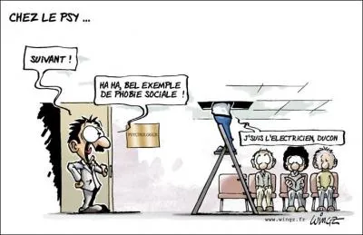 'Mon psy me dit de laisser mes soucis au pied du lit avant de dormir... '